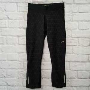 NIKE DRI FIT Flip Waist Crop Tights Gym Pants